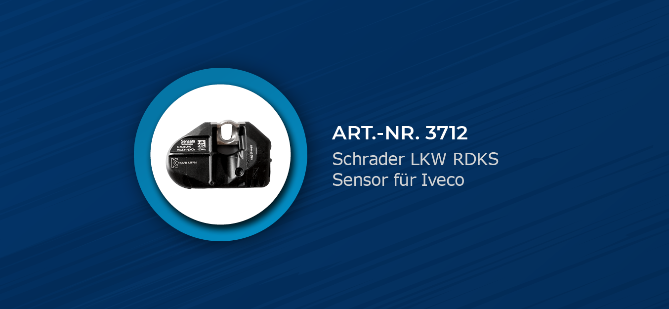 Schrader bringt den neuen IVECO high performance Reifendrucksensor auf den Markt 